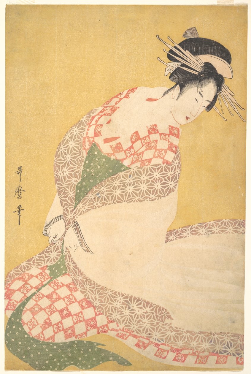 The Outer Robe by Kitagawa Utamaro