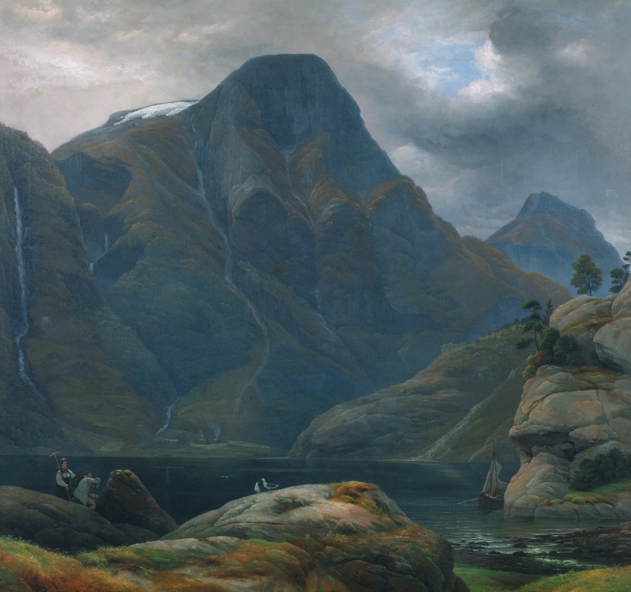 The Arrival to Nærøyfjorden by Knud Andreassen Baade