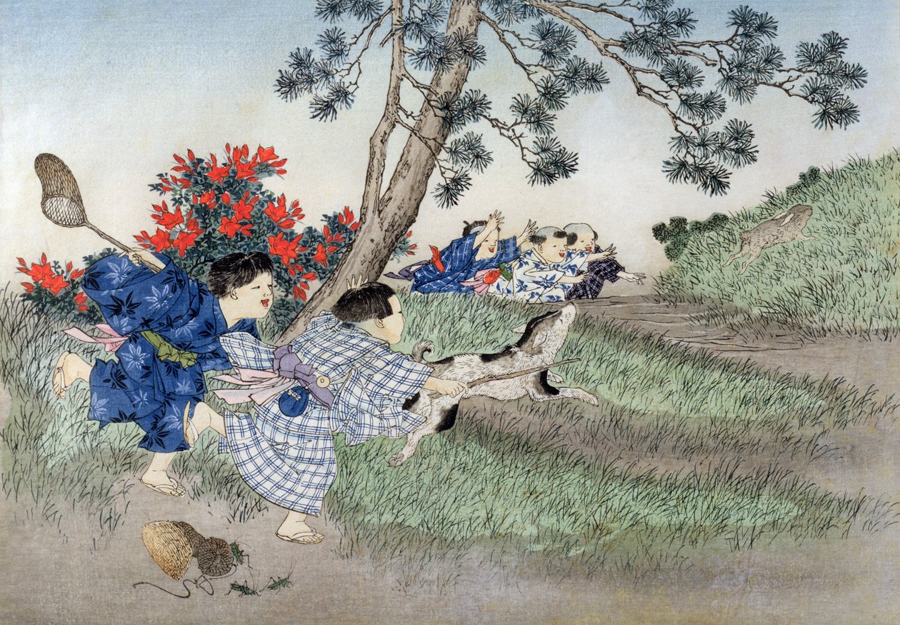 Chasing Rabbits from the series 'Children's Games'