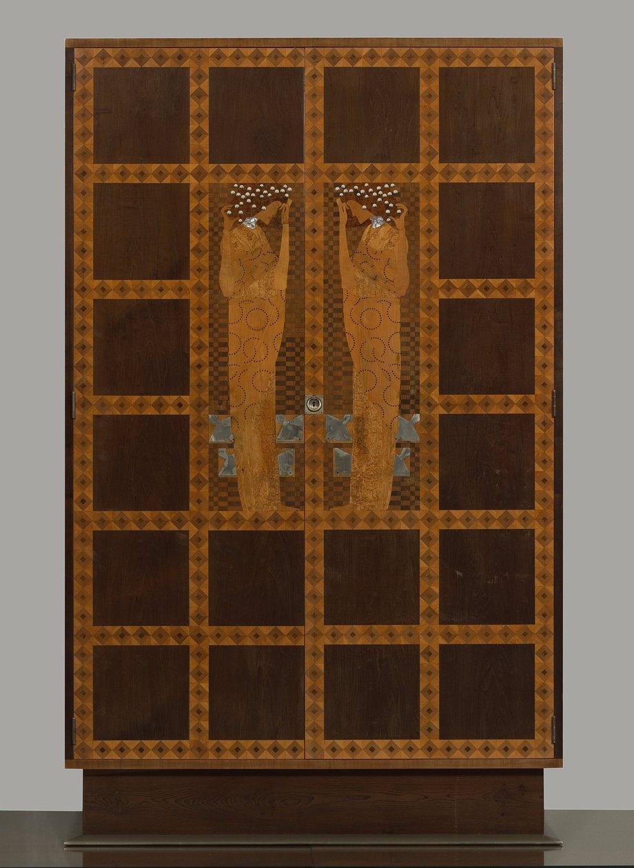 Inlaid Armoire from the Eisler-Terramare Apartment Bedroom by Koloman Moser
