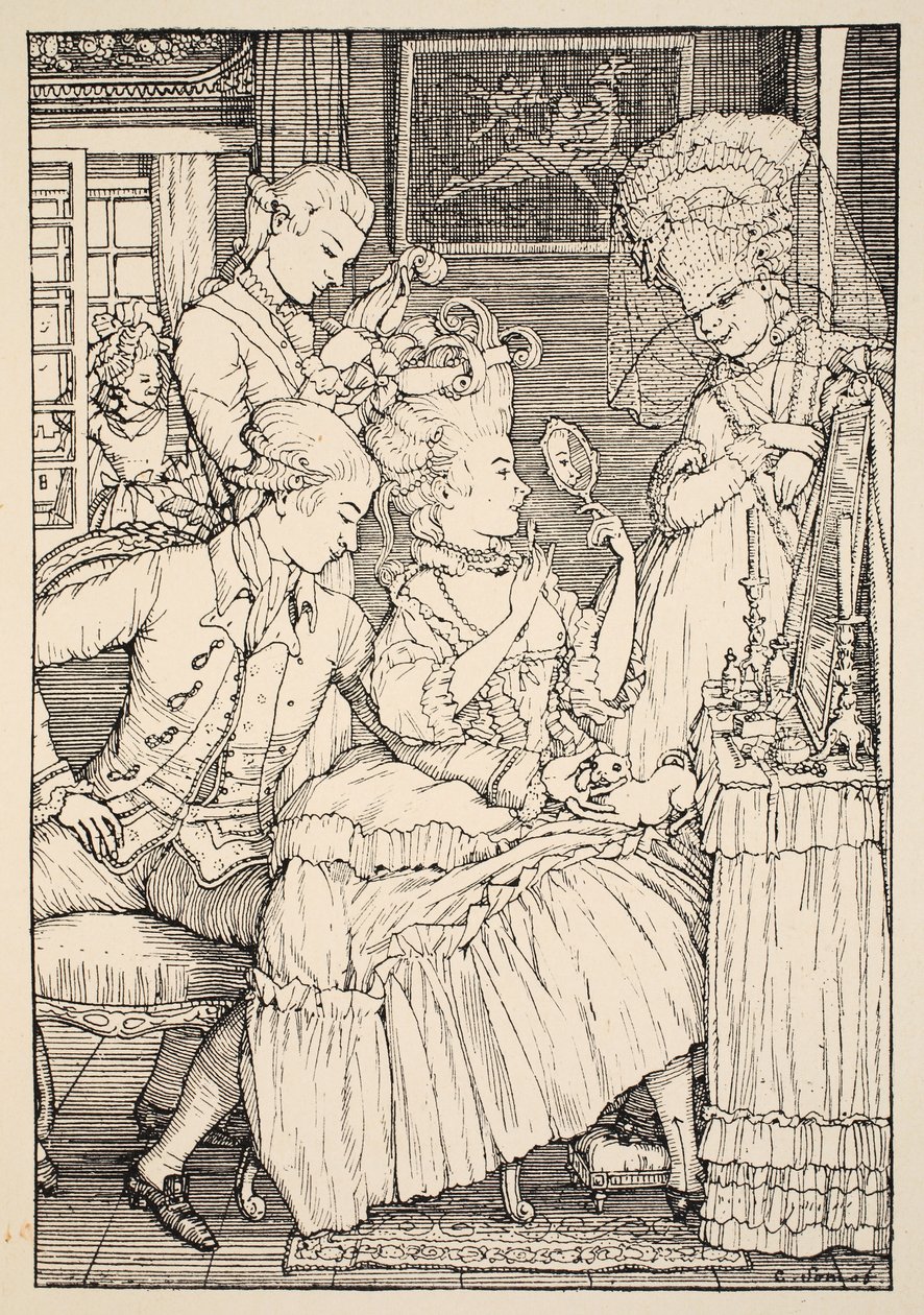 La Toilette by Konstantin Andreevic Somov