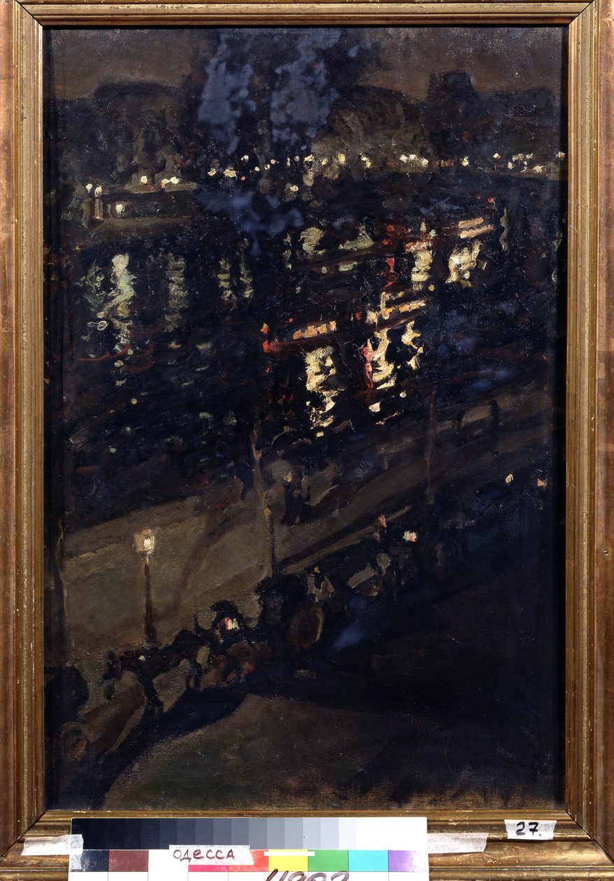 Paris at Night by Konstantin Alekseevich Korovin