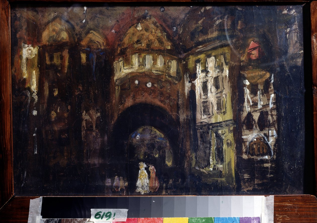 Stage Design for the Opera 'Faust' by C. Gounod