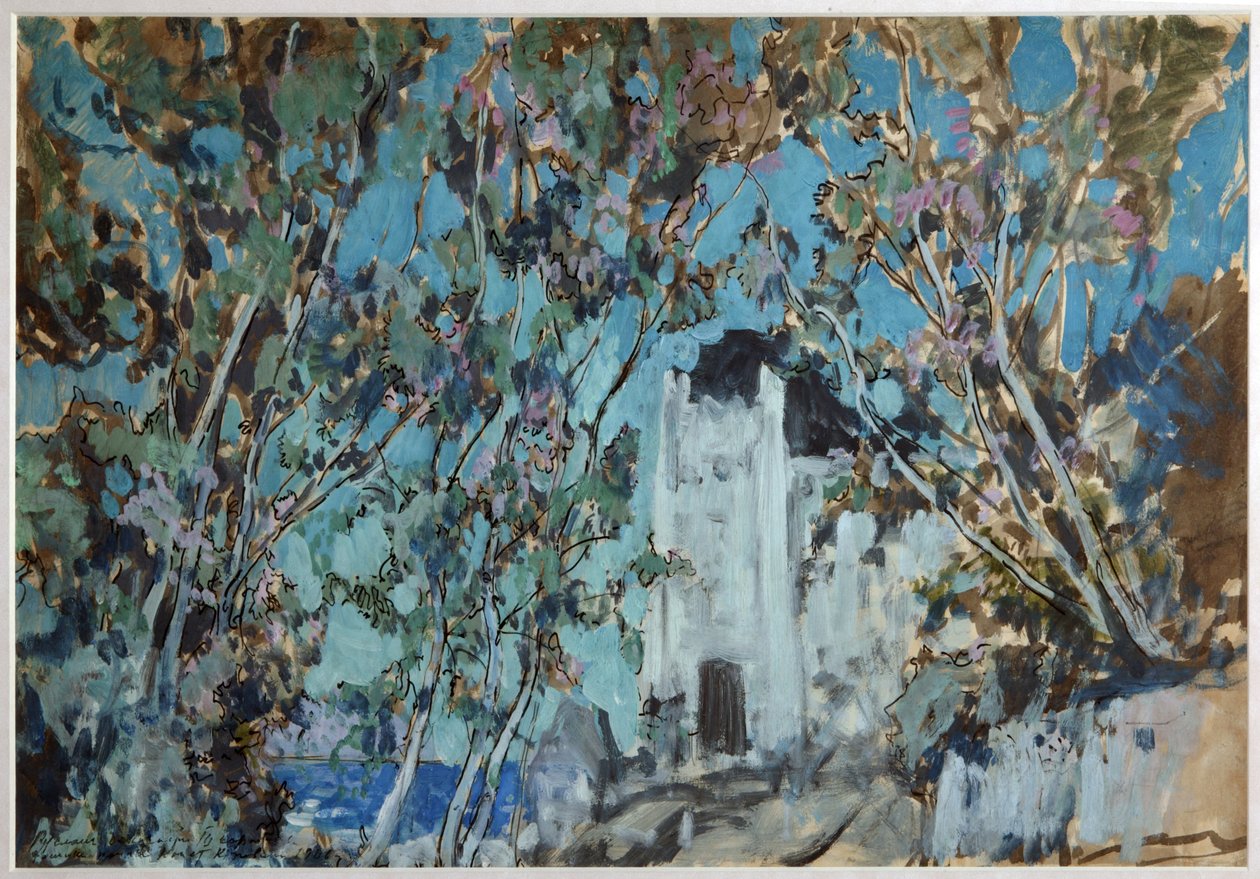 Stage design for the opera Ruslan and Lyudmila by M. Glinka, 1906 by Konstantin Alekseevich Korovin
