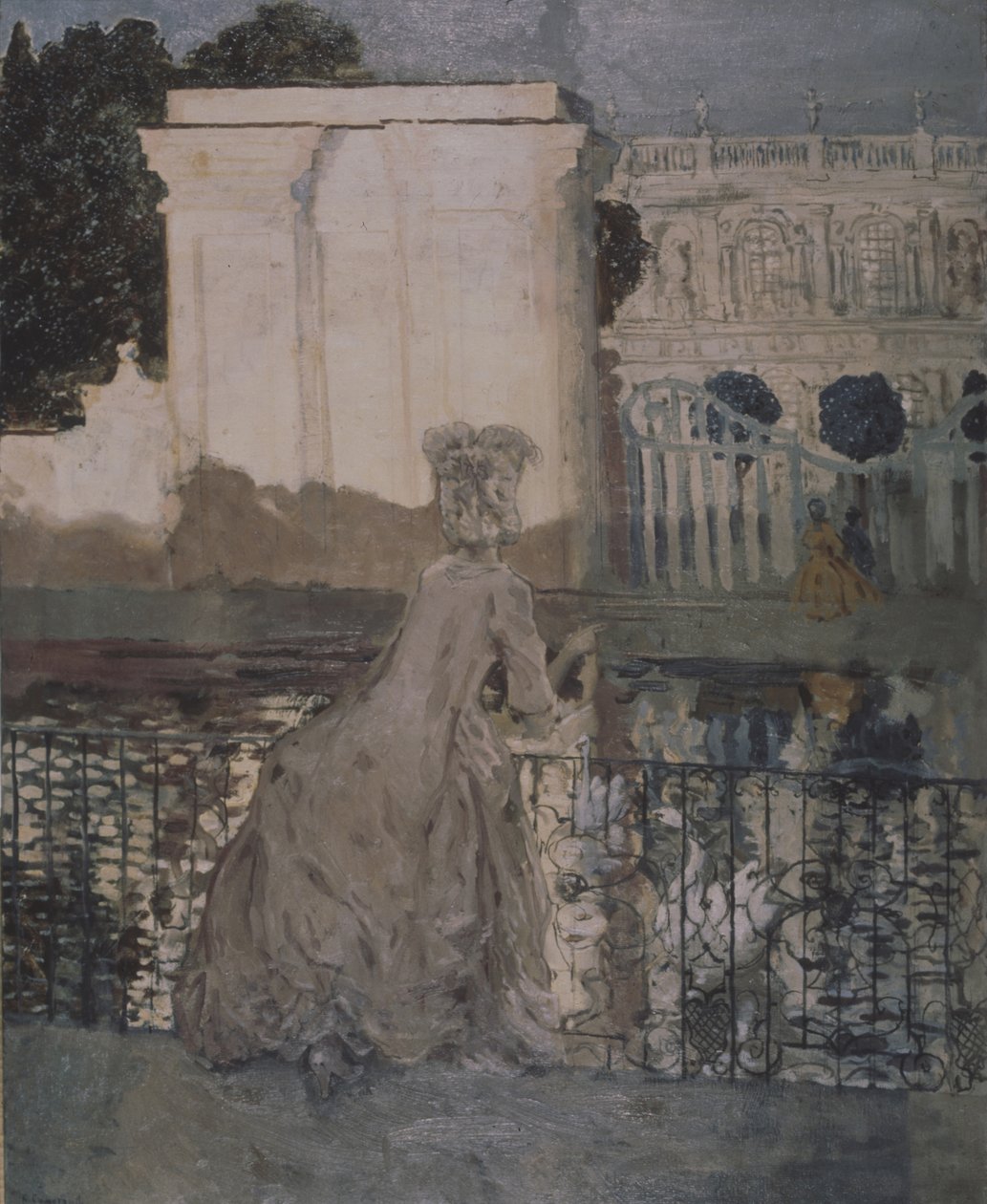 Lady at the Pond by Konstantin Andreevic Somov