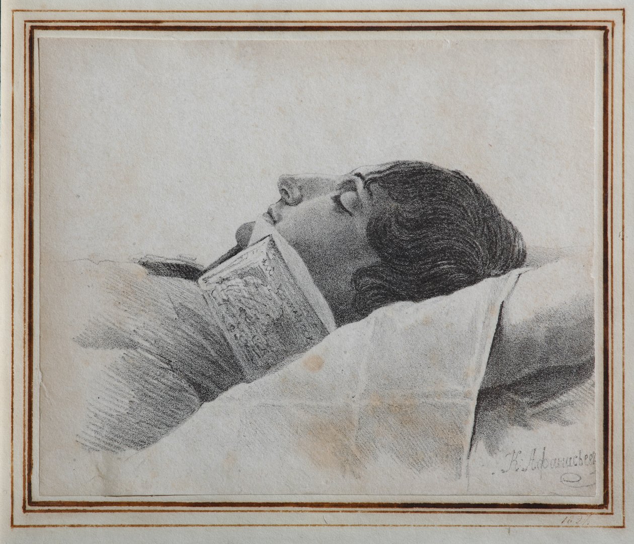 Dimitri Venevitinov on the Deathbed by Konstantin Yakovlevich Afanasyev