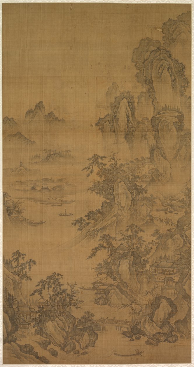 Mountain Market, Clear with Rising Mist by Korea, Joseon dynasty