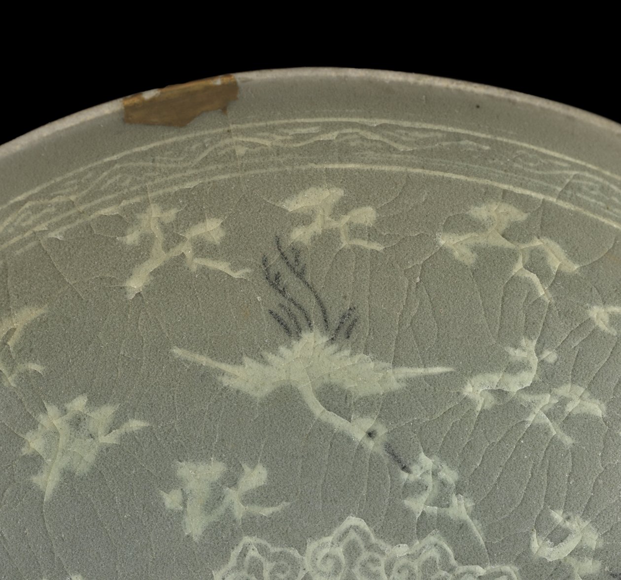 Bowl with cranes and clouds, c.1150-1200 by Korean School