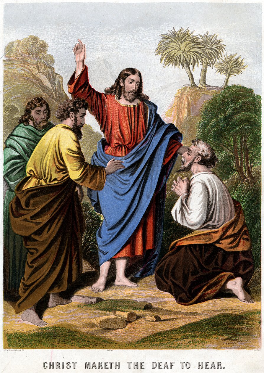 Christ Maketh the Deaf to Hear by Kronheim and Co