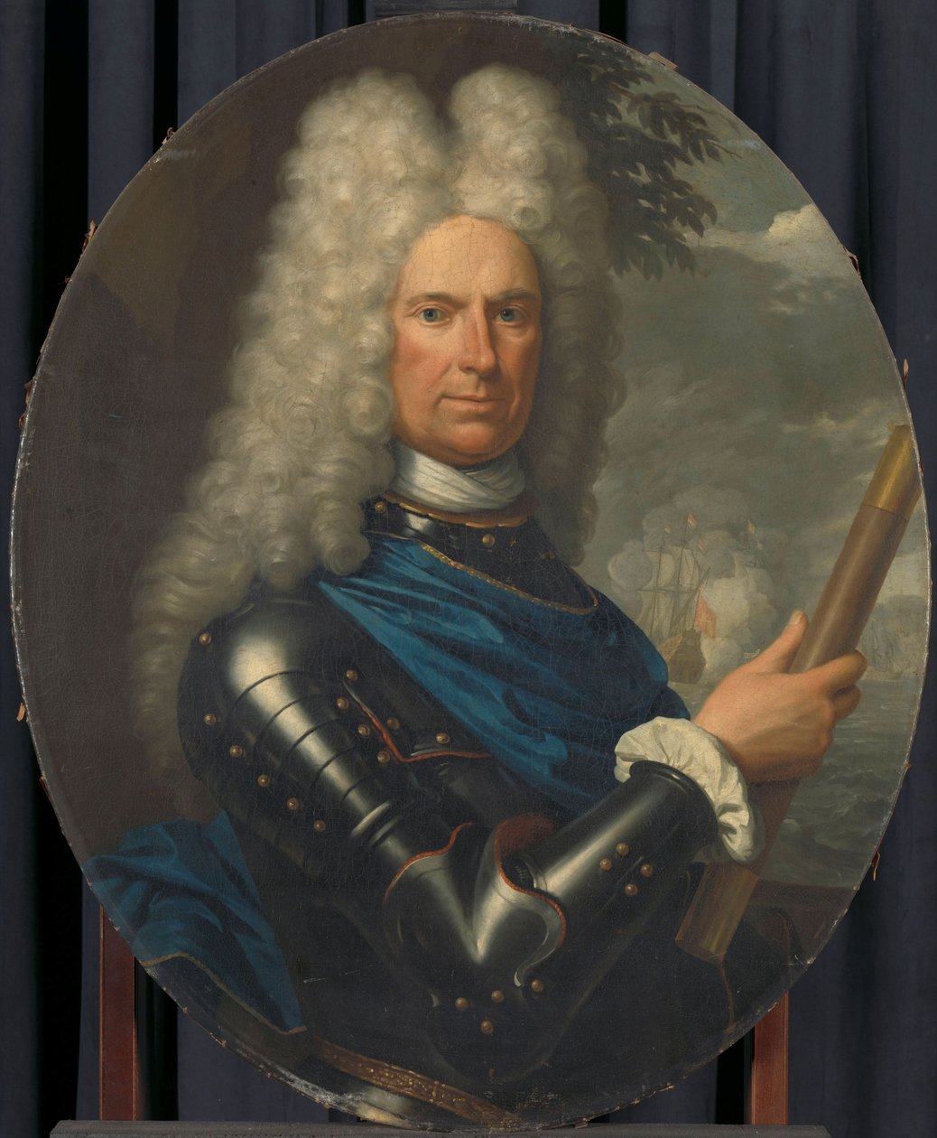 Portrait of Rear-Admiral Arent van Buren by Krzyztof (1659-1729) Lubieniecki