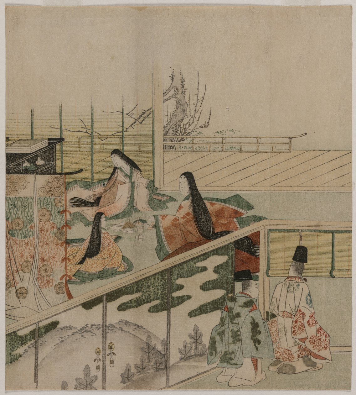 Court Ladies Making Dolls by Kubo Shunman