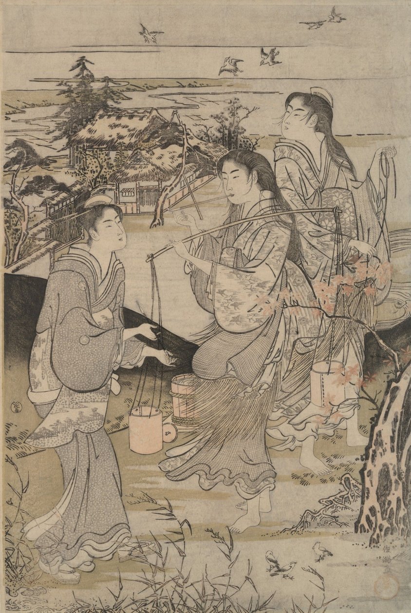 Kōya in the Province of Ki-I and Noda in the Province of Mutsu from Six Jewel Rivers by Kubo Shunman