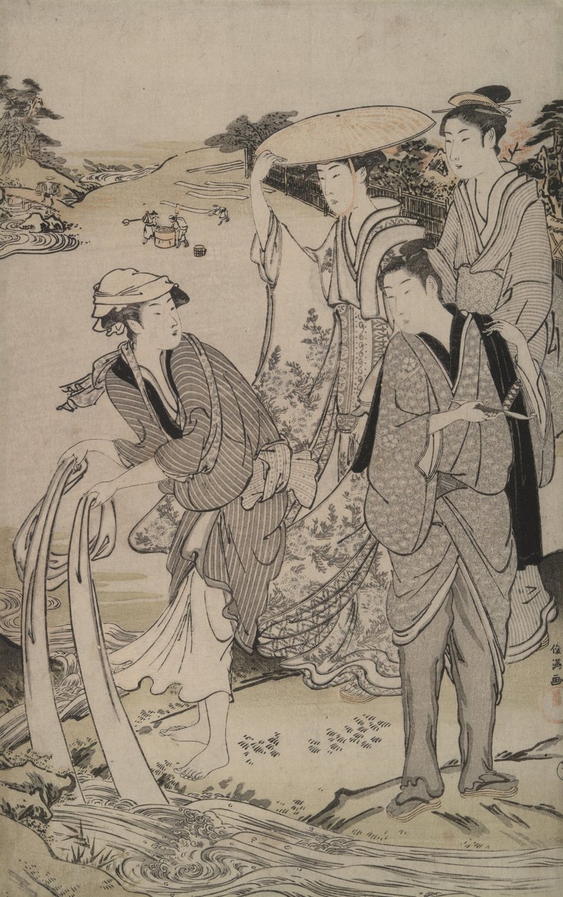 Tamagawa at Province of Musashi from the Six Jewel Rivers by Kubo Shunman