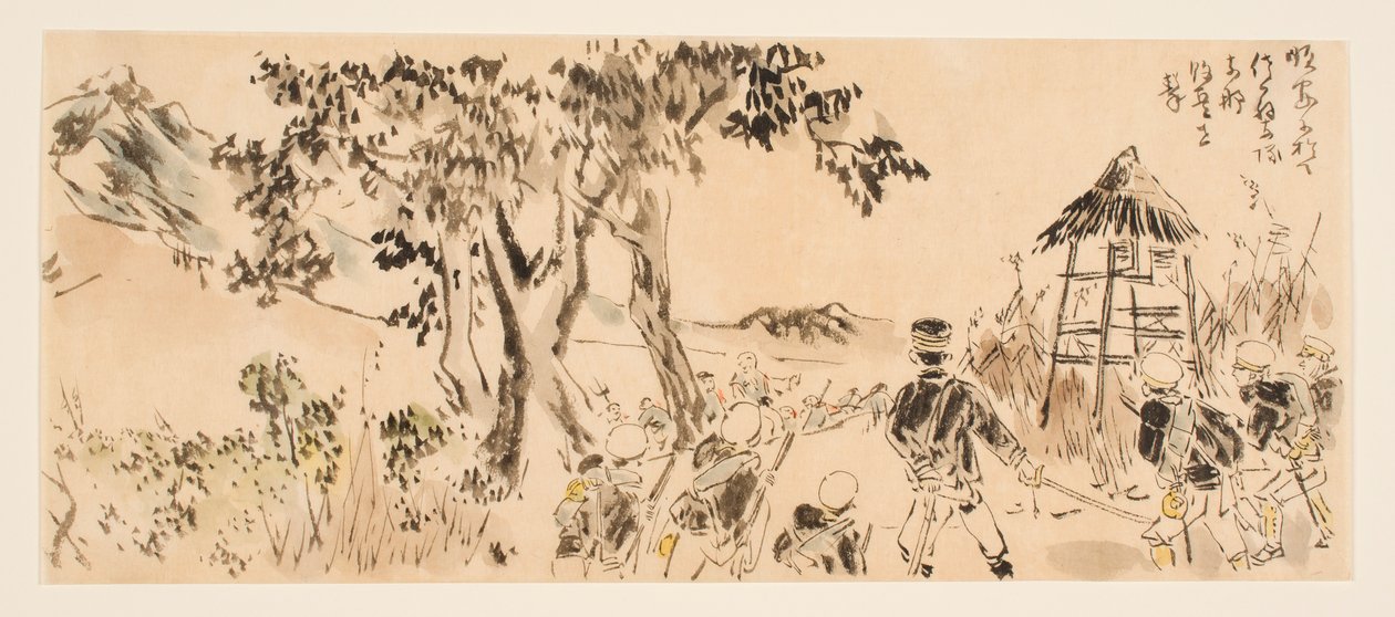 The Satō Detachment Attacking Defeated Chinese Soldiers at Sun