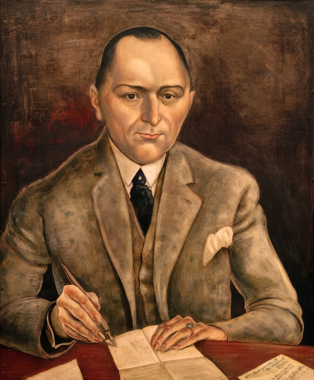 Portrait of Mayor Dr. Herrfurth by Kurt Günther