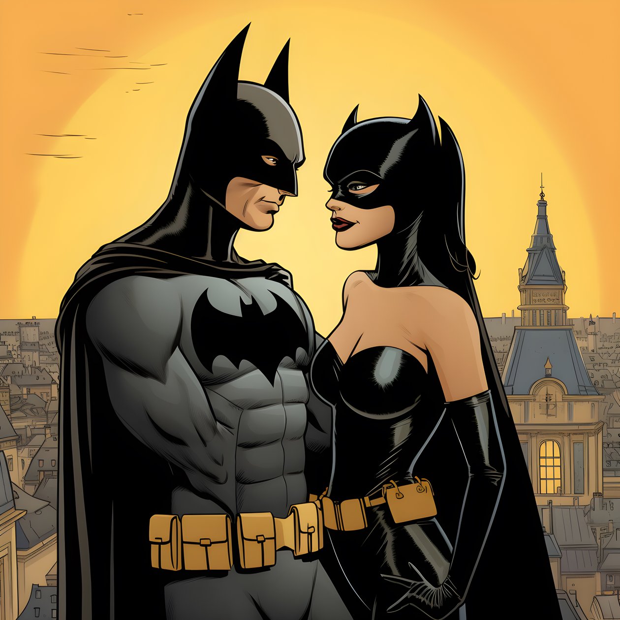 Batman and Catwoman 1 by Kurt Heppke