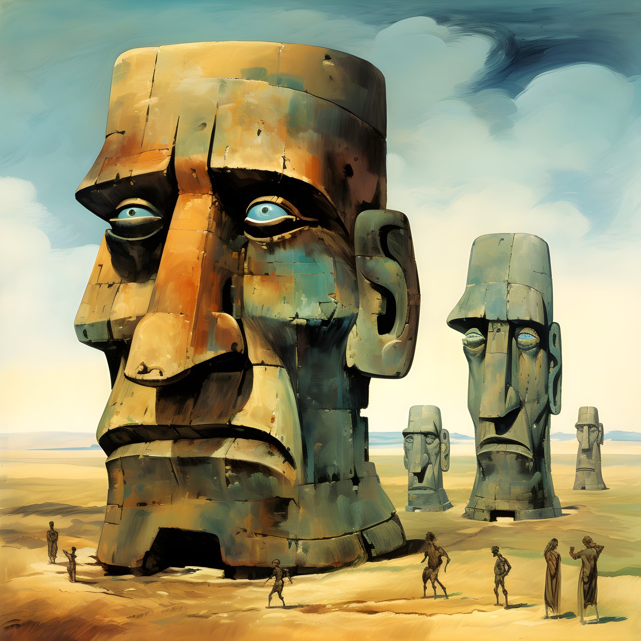 Easter Island Moai 2 by Kurt Heppke