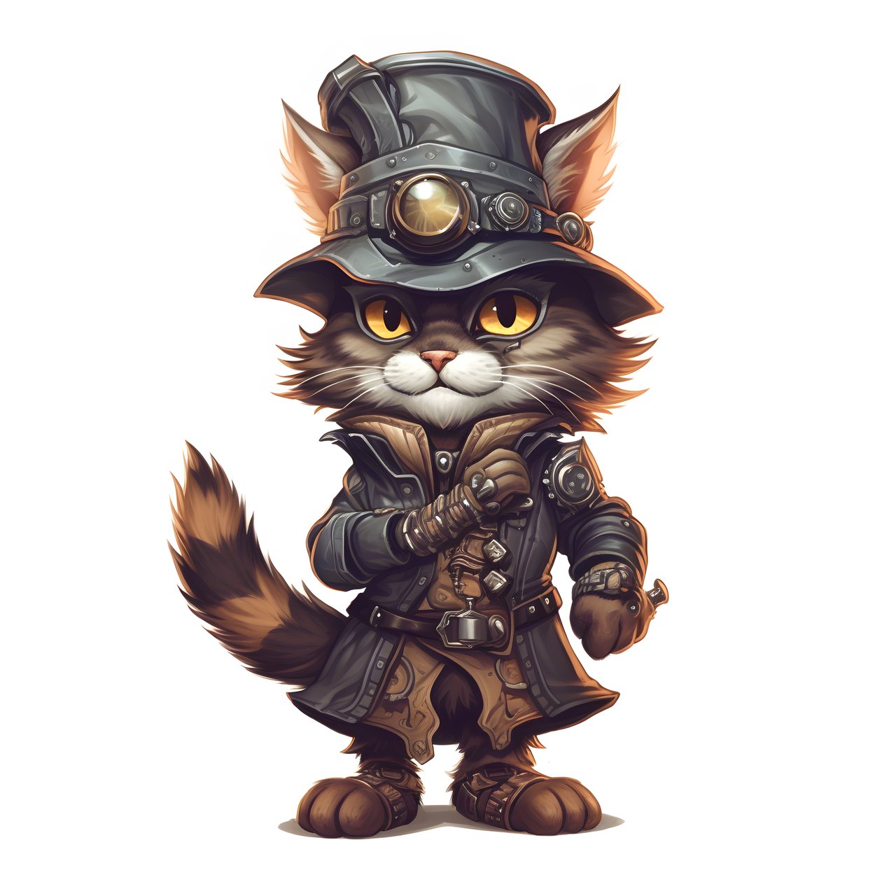anthropomorphic cute cat 3 by Kurt Heppke