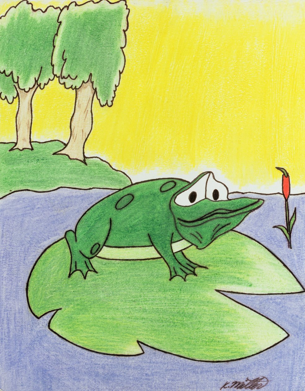 Lily Pad Frog, 2005 by Kurtis L. Miller