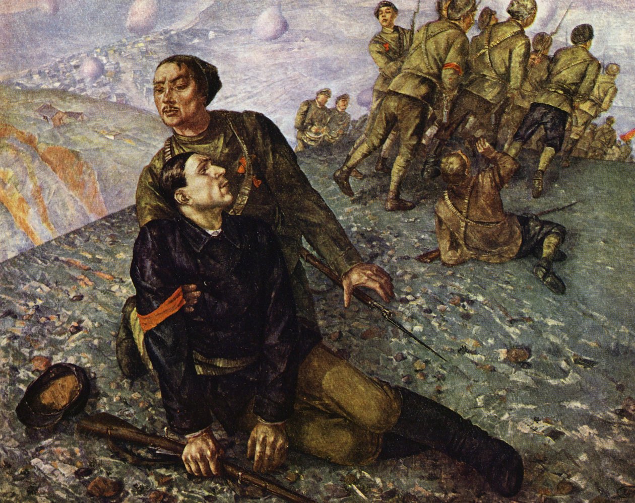Death of Commissar by Kuzma Sergeevich Petrov-Vodkin