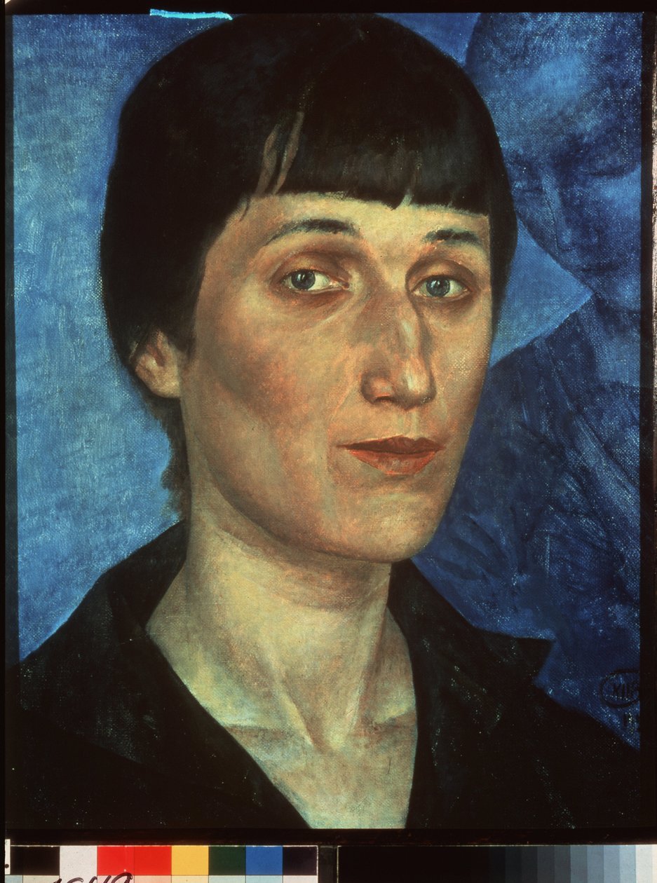 Portrait of the Poetess Anna Akhmatova by Kuzma Sergeevich Petrov-Vodkin