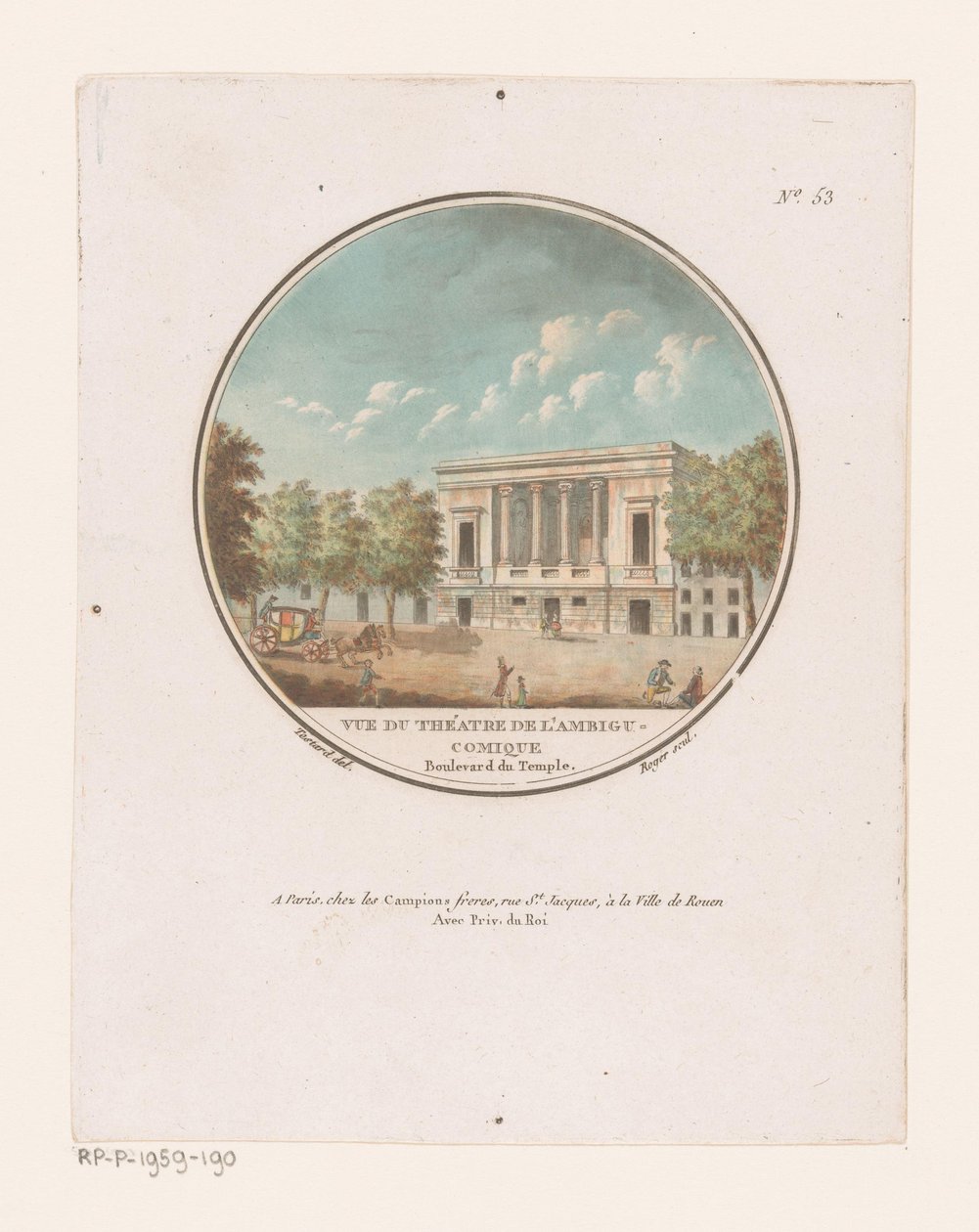 View of the Théâtre de l