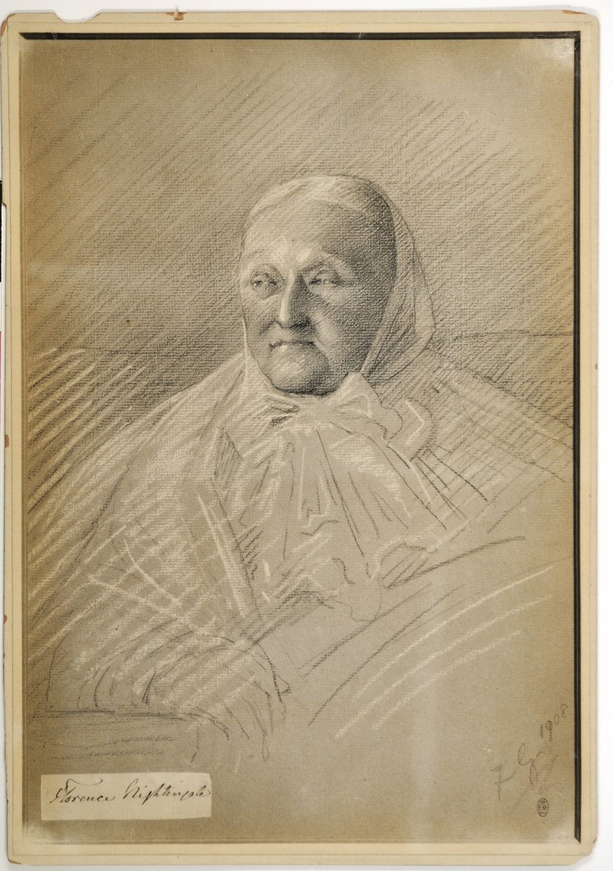 Florence Nightingale in Bed, 1908 by Lady Gleichen