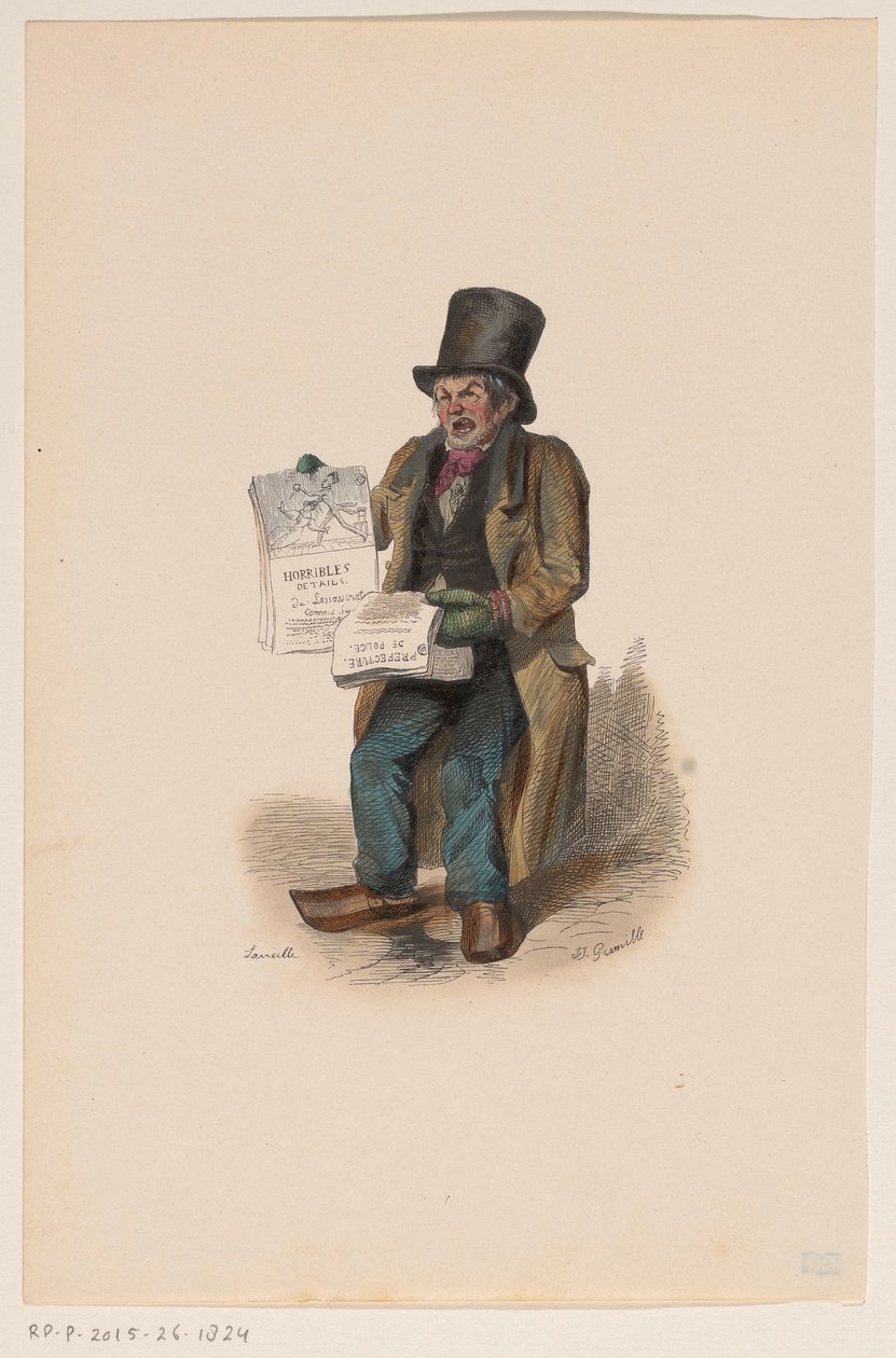 Newspaper Seller by Laireille