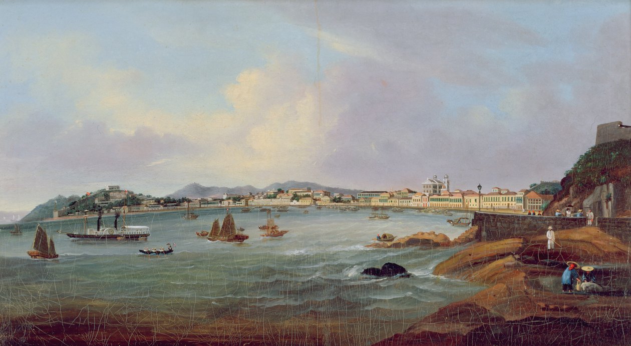Harbour at Macao, China by Lam Qua (attr. to)