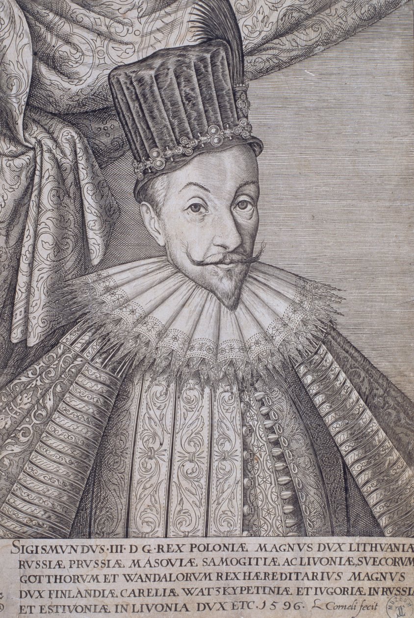 Sigismund Vasa III (1566-1632) King of Poland, 1596 by Lambert Cornelis