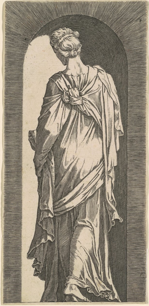 Sibyl Seen from the Back, Looking Downward to the Left by Lambert Suavius