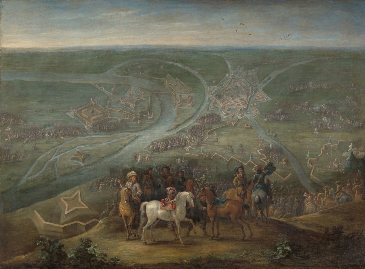 French Commanders at the Siege of Rheinberg, 1672 by Lambert de Hondt (II)