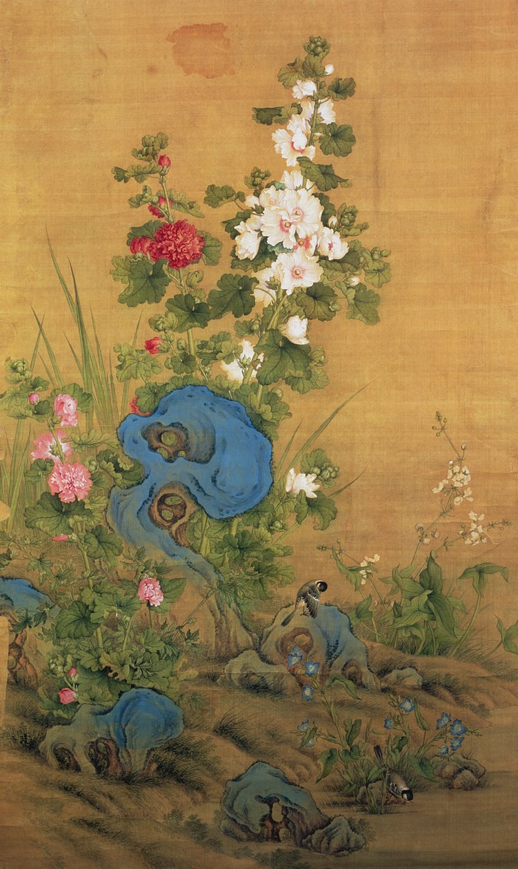 Hibiscus and Birds by Lang Shining
