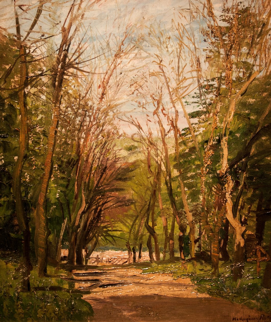 Forest Road by Laszlo Mednyanszky