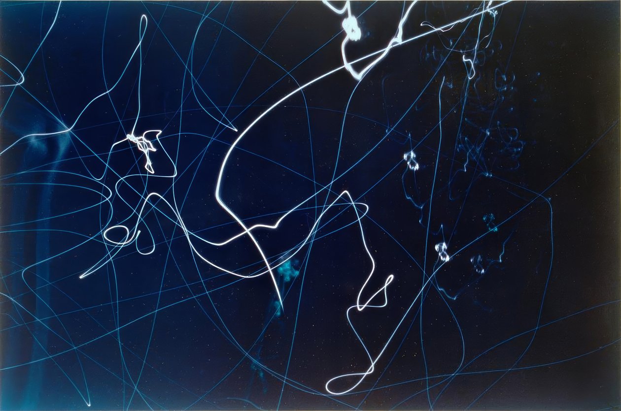 Untitled (3 Shots of Traffic Lights) by Laszlo Moholy Nagy