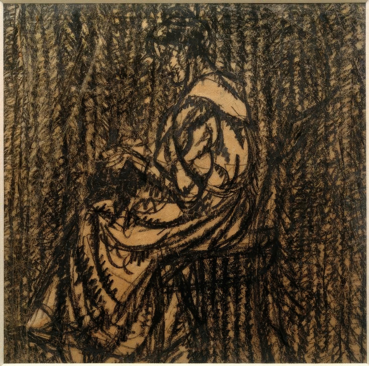 Untitled (Woman Doing Needlework) by Laszlo Moholy Nagy
