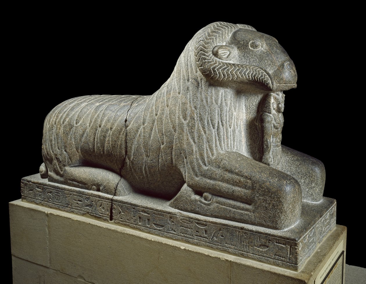 Statue of the Ram of Amun, c.680 BC by Late Period Egyptian
