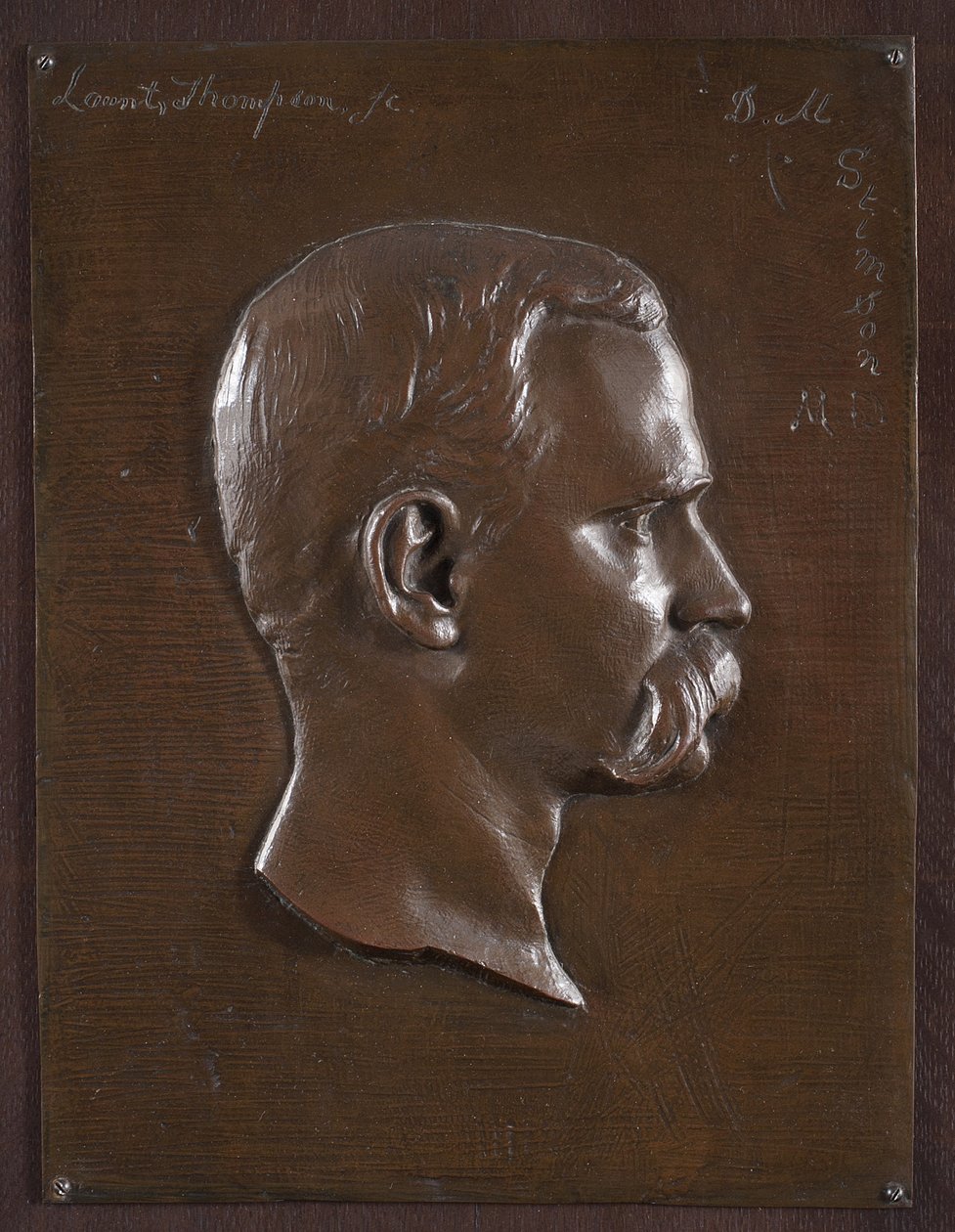 Portrait Relief of Dr. Stimson, c.1880 by Launt Thompson