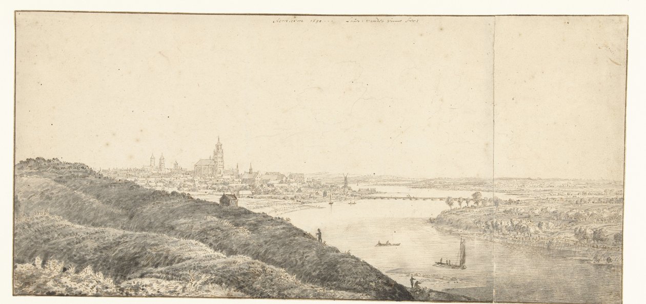 View of Arnhem by Laurens Vincentsz. van der Vinne