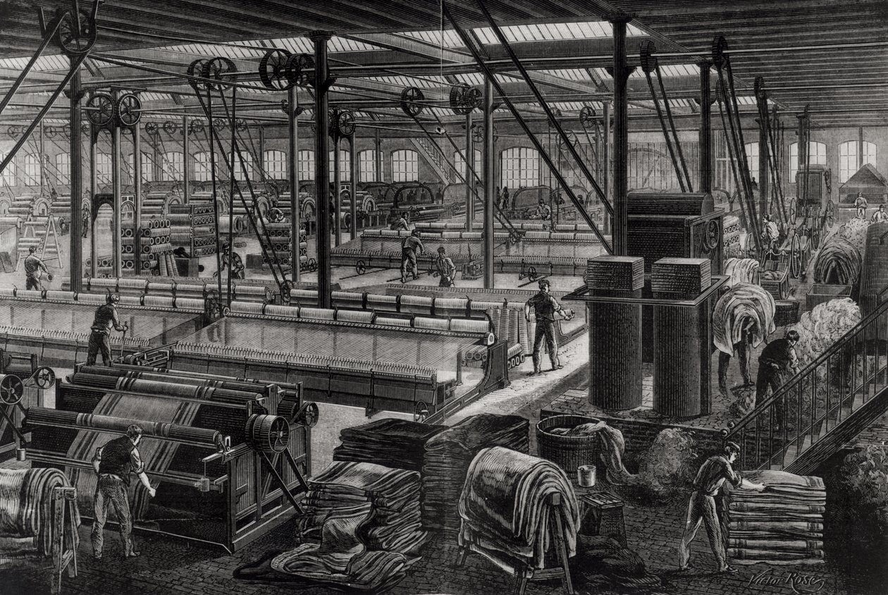 The Main Workshop of the 'Rime et Renard' Factory at Orleans, from 'Les ...