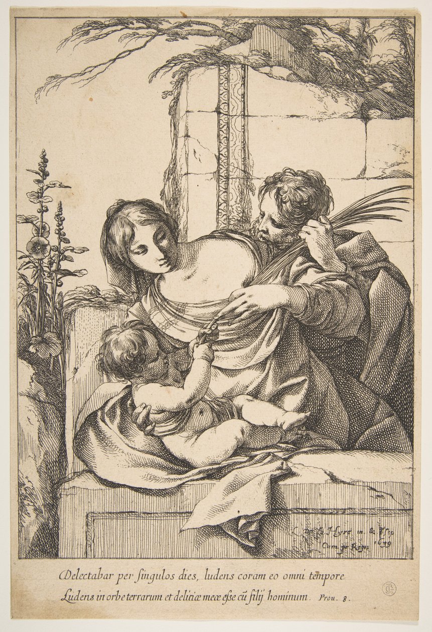 Holy Family with Palm by Laurent de la Hyre