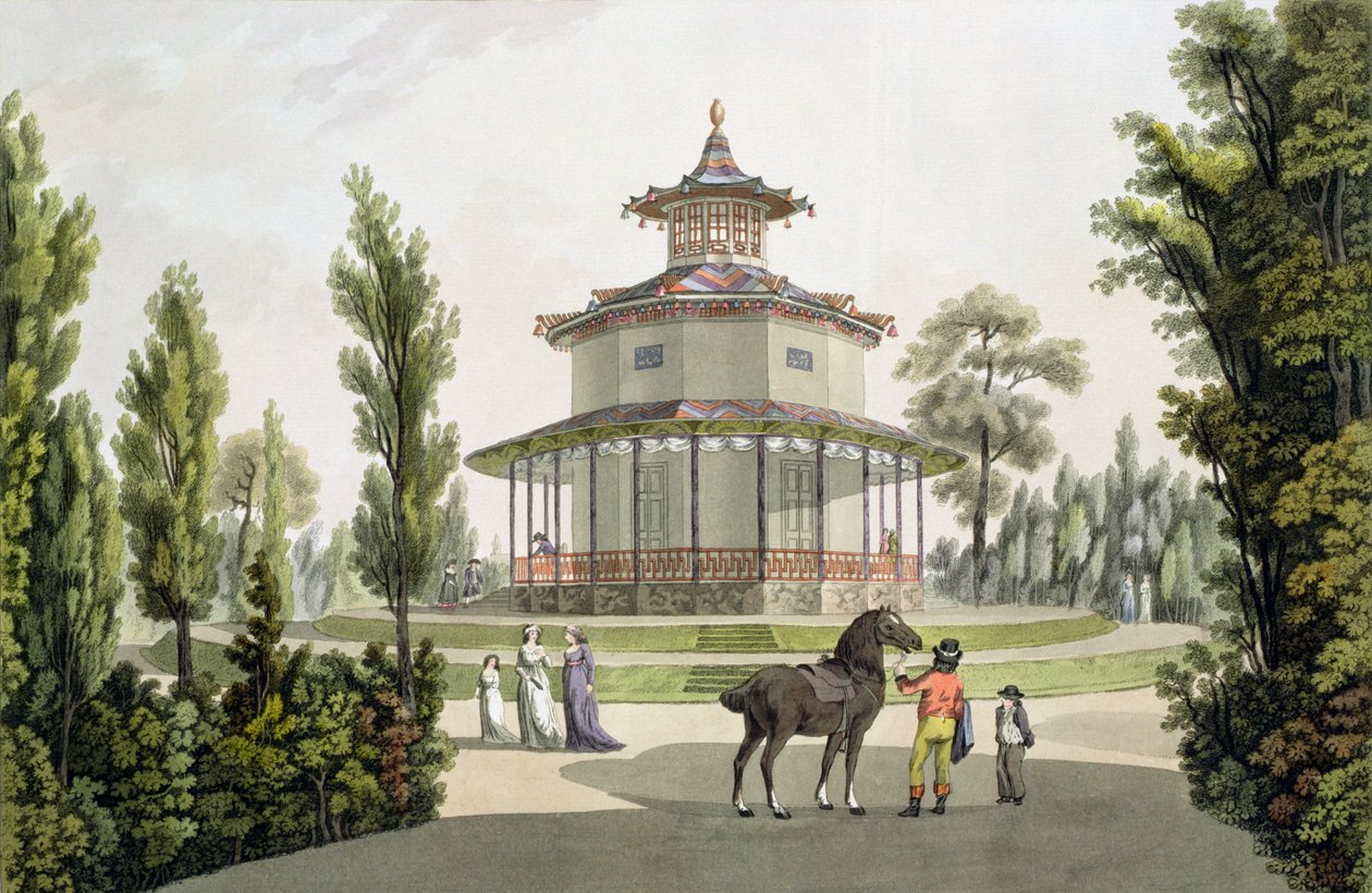 View of the Chinese Summer House, Palace of Lichtenstein at Eisgrub, engraved by Johann Ziegler, 1792 by Laurenz Janscha