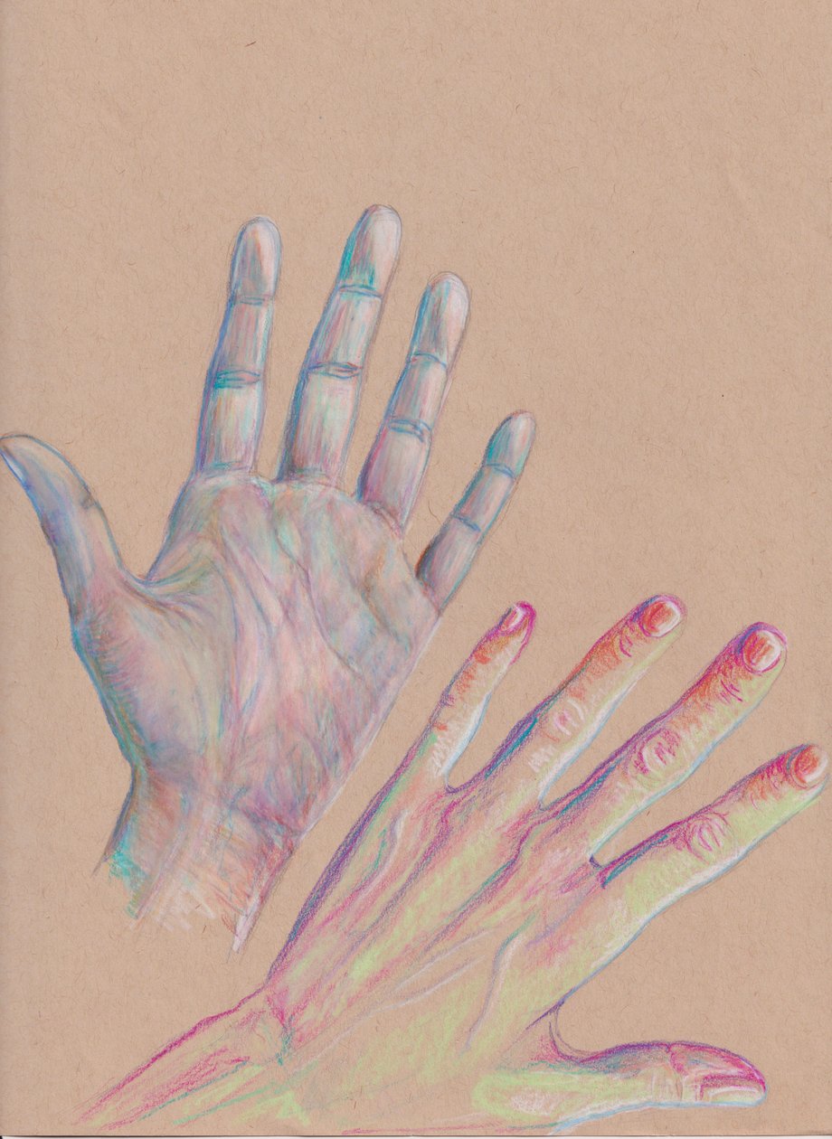Hands #1, 2025 by Laurie Michaels