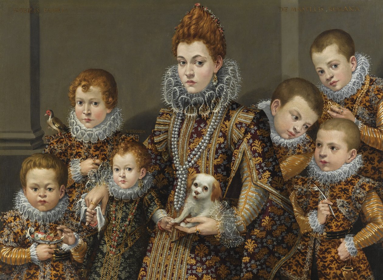 Portrait of Bianca Degli Utili Maselli and her children by Lavinia Fontana