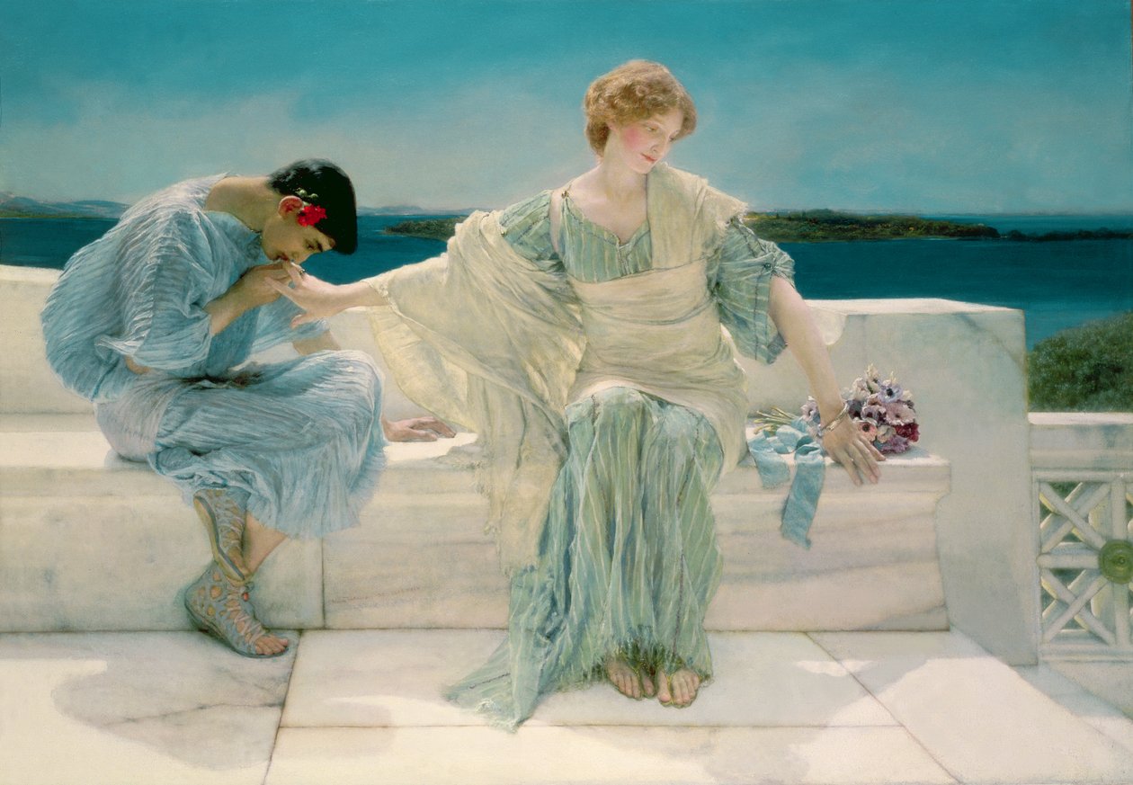 Ask me no more by Lawrence Alma Tadema