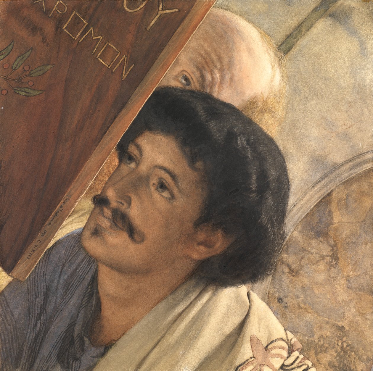 Charles Deschamps, with Henry Wallace Looking On, 1874 by Lawrence Alma Tadema