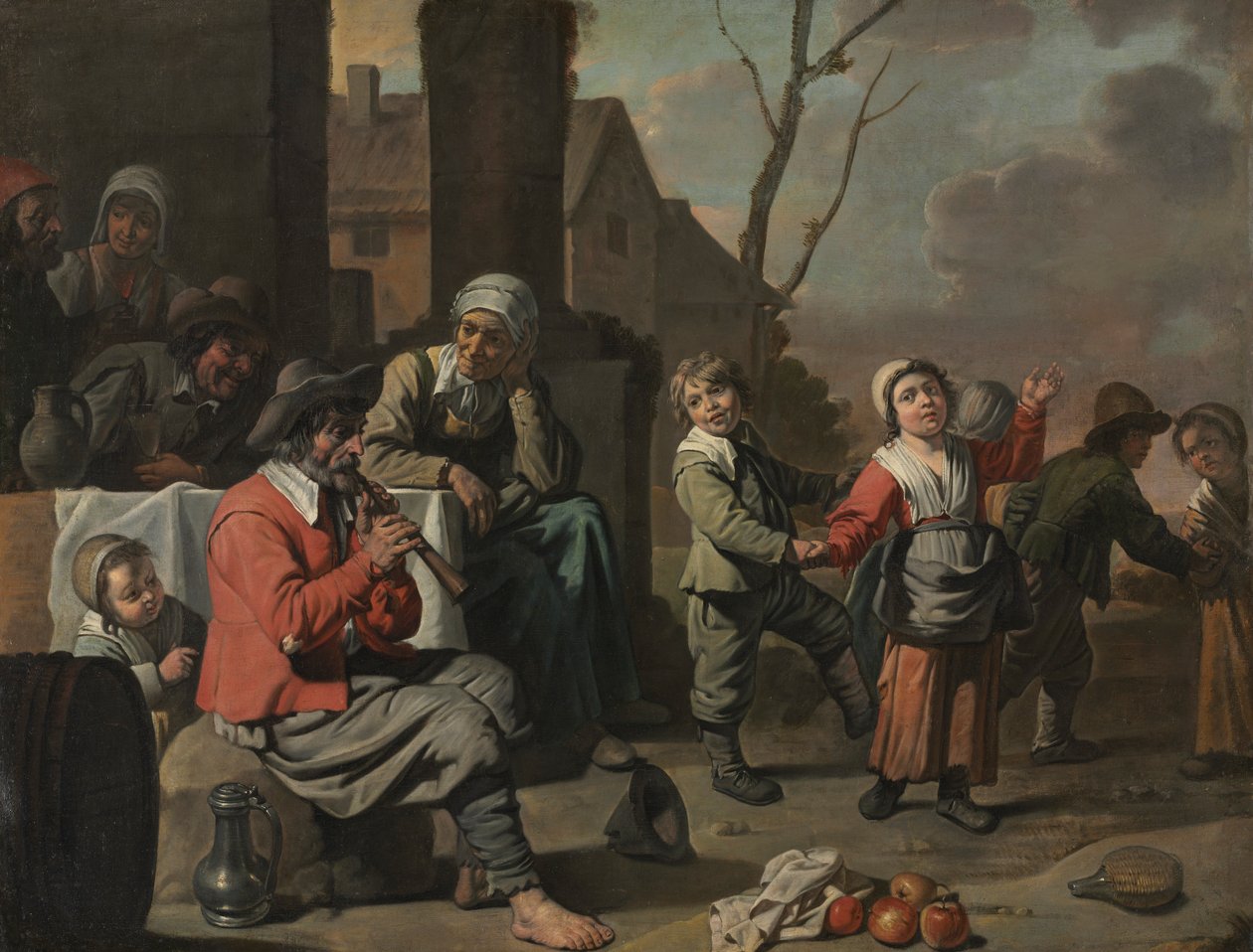 Peasant Children Dancing by Le Nain