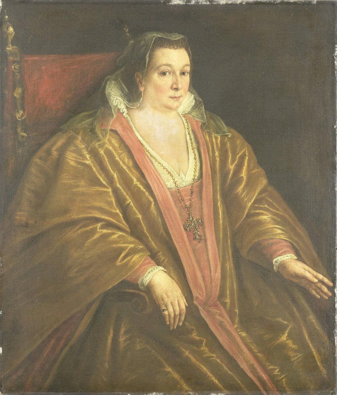 Portrait of a Woman, probably Morosina Morosini, Wife of Marino Grimani, the Doge of Venice by Leandro Bassano (workshop of)