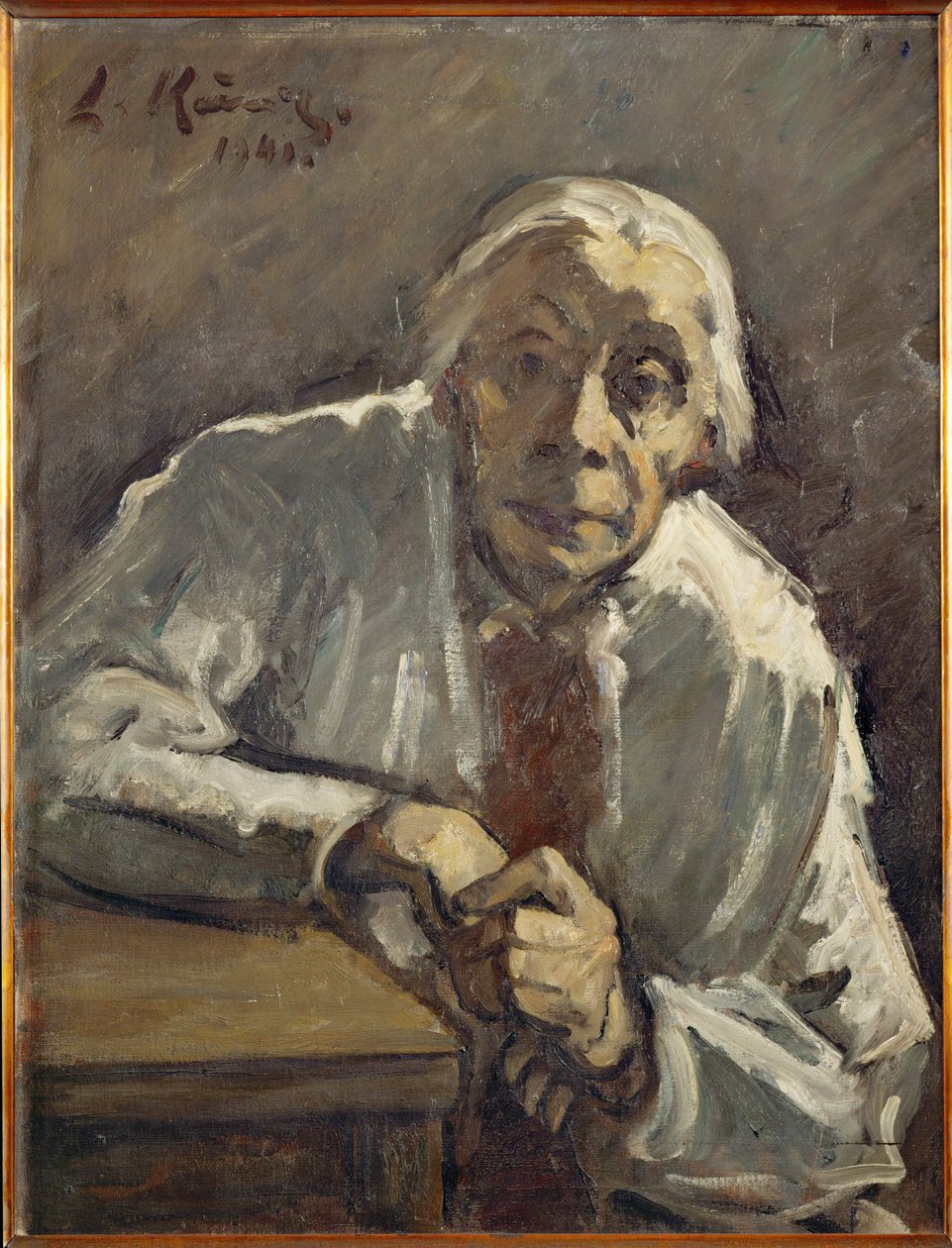 Portrait of Kaethe Kollwitz by Leo von Konig