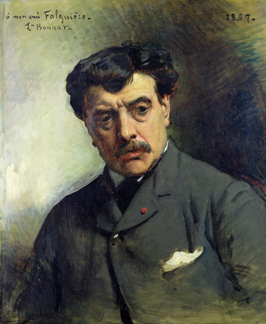 Portrait of Alexander Falguiere (1831-1900) by Leon Joseph Florentin Bonnat